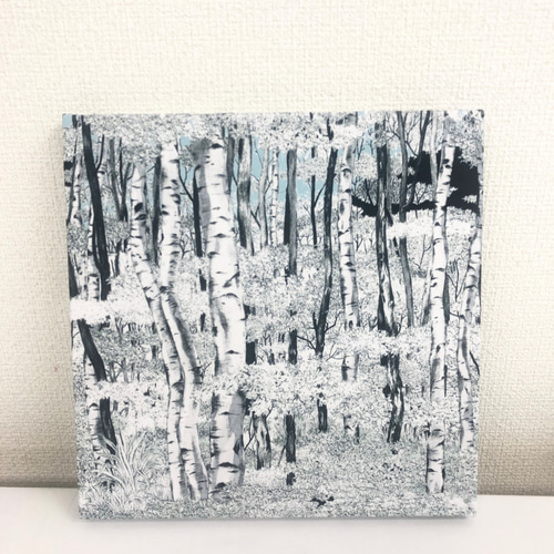 ファブリックパネル ファブリックボード 『森林2』 受注製作】ファブリックパネル ファブリックボード 『森林2
