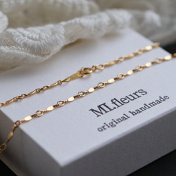 2点セット☆14kgf淡水パールとパターンチェーンネックレス 7枚目の画像