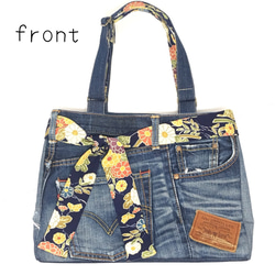 デニムリメイクバッグ オーダー トートバッグ mayunayumi 通販