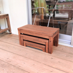 踏み台　踏板　段差解消　掃き出し　ベランダ　ディスプレイ台　ラック　ナチュラルスタイル 2枚目の画像