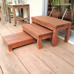 踏み台　踏板　段差解消　掃き出し　ベランダ　ディスプレイ台　ラック　ナチュラルスタイル 6枚目の画像