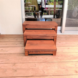 踏み台　踏板　段差解消　掃き出し　ベランダ　ディスプレイ台　ラック　ナチュラルスタイル 8枚目の画像