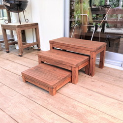 踏み台　踏板　段差解消　掃き出し　ベランダ　ディスプレイ台　ラック　ナチュラルスタイル 9枚目の画像