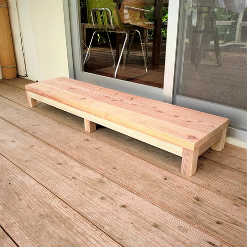 踏み台 120cm 無垢 ナチュラルスタイル ベーススタイル 6本脚