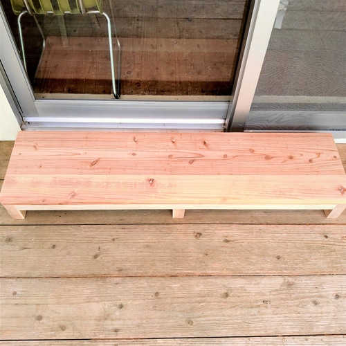 踏み台 120cm 無垢 ナチュラルスタイル ベーススタイル 6本脚