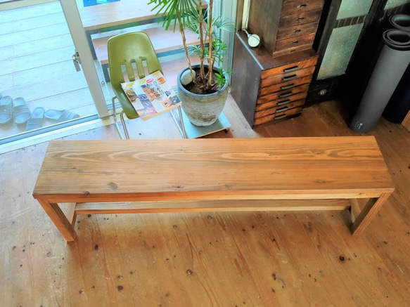 シンプル　ロングベンチ　ベーススタイル　椅子　花台　ディスプレイ台　150ｃｍ 6枚目の画像