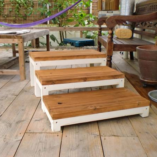 踏み台 3段 階段 ステップ テラス サイズ変更色変更可能 その他