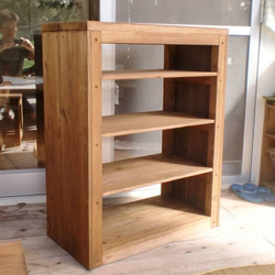 ハンドメイド　ホワイトシャビーなコレクションラック(L) ホワイトシャビーなコレクションラック 棚・シェルフ・ラック putto