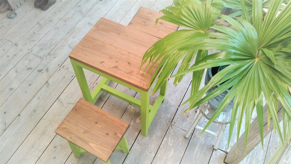 ◆◇テーブル＆椅子2脚セット　色変更可能 4枚目の画像