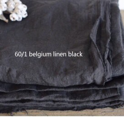 ベルギーリネン　ブラック 3枚目の画像