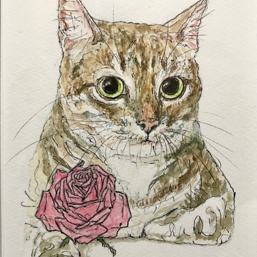 猫と薔薇 絵画 mitsuyo 通販 10636317|Creema(クリーマ) 猫と薔薇 絵画 mitsuyo 通販 10636317|Creema(クリーマ)