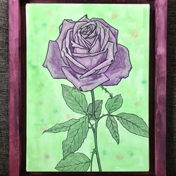 猫と薔薇 絵画 mitsuyo 通販 10636317｜Creema(クリーマ)