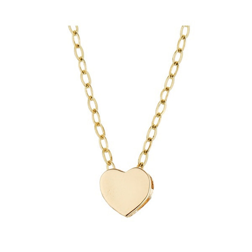 K14受注製作】シンプルハートK14イエローゴールド45〜48cmネックレス