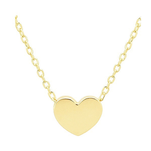 K14受注製作】シンプルハートK14イエローゴールド45〜48cmネックレス