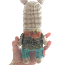 熊 くま あみぐるみ かぎ針編み 人形 ドール 2枚目の画像