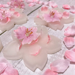 ＊桜の香り♡のアロマワックスサシェ＊頑張れNIPPON！！ 5枚目の画像
