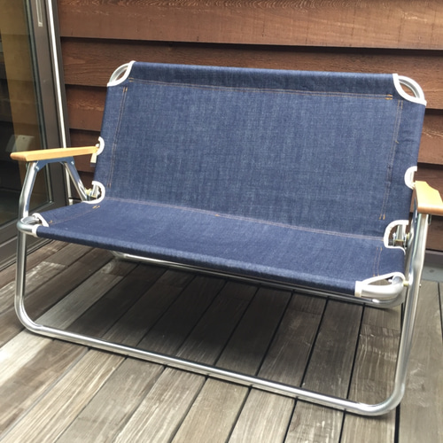 キャプテンスタッグ デニム張り替えベンチ 鹿ベンチ 椅子