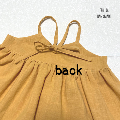 送料無料【ワンピース】バックリボンキャミソールワンピース 子供服  