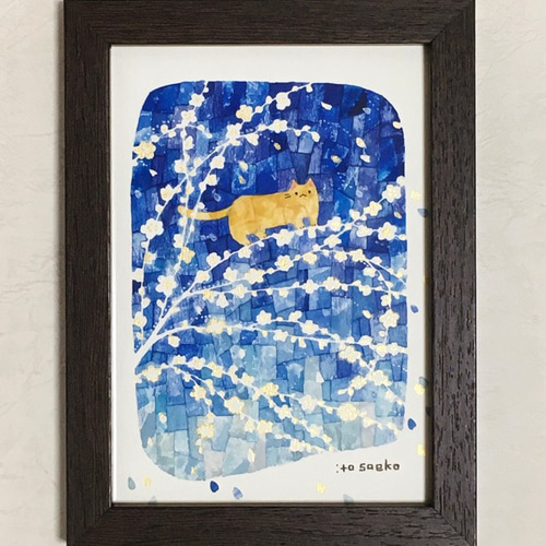 猫と花柄の絵画 91n3FzOIAUL._AC_UF350,