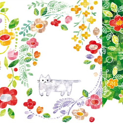 「植物とネコ」ポストカードセット(10枚入り) 2枚目の画像