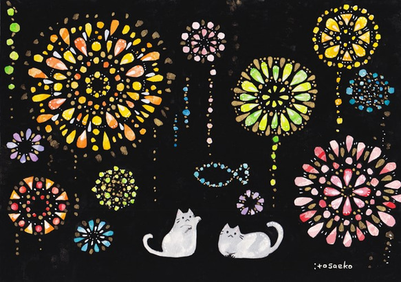 【新品】絵画　タペストリー　猫　花柄　タイル　アンティーク Amazon.co.jp: Louis Wainルイス・ウェイン《猫》アートポスター