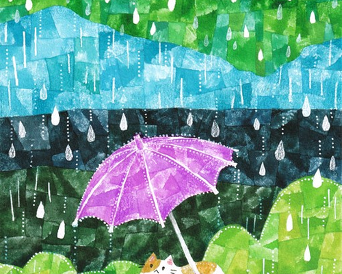 猫の絵画風デザイン 雨傘 楽天市場】【名画 傘 かさ】ジャンプ傘（キャット ミルク）[名画