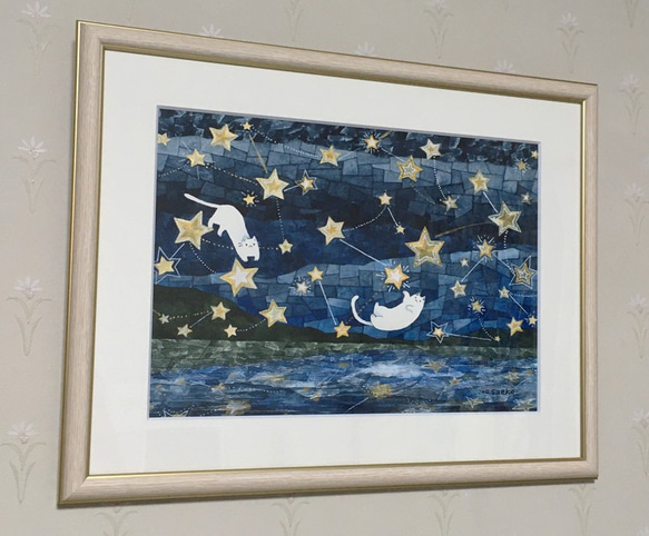 絵画「それぞれ星を見つけて選ぶ」 2枚目の画像