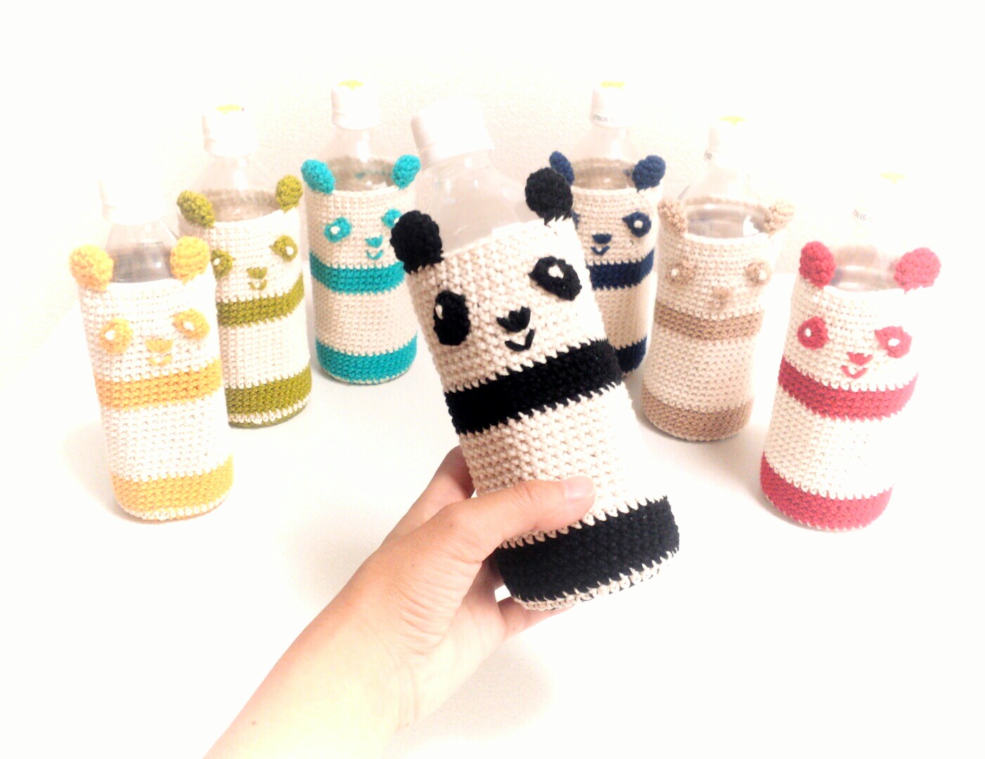 ちろちゃん　マルチカバー　手編み　ハンドメイド