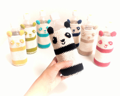 オーダー　ココっち様　ペットボトルカバー　手編み　ブラタン・ダックス PANDA]パンダBOTOCO(4柄) – HEMING'S official online store
