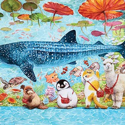 【送料無料】遊助さん掲載2ページ（ポスターサイズ）#8154 Amazon.co.jp: わたせせいぞう アートポスター（オフセット