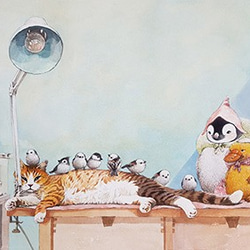 ポスター A4サイズ 遊ぼう イラスト まなつ&まふゆ 通販 11019898