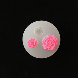 ミニバラ薔薇ローズ 花 シリコンモールド シリコン型 レジン型 UVレジン 第1張的照片