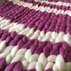 超粗羊毛毯 (60x100cm) 第2張的照片