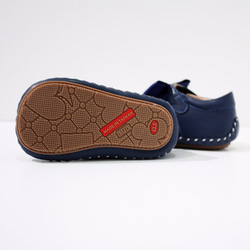 AliyBonnie童鞋 小香風菱格紋寶寶鞋-時尚藍12.5號 第4張的照片
