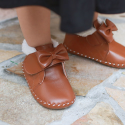 雪國小香風低筒寳寳靴-焦糖咖 第4張的照片