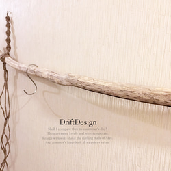 ～Drift Design～　味わい流木のお洒落なＳ字フック付ハンガーラック　ハンガーフック　インテリア　ディスプレイ 4枚目の画像