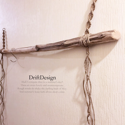 ～Drift Design～　味わい太め流木のお洒落なＳ字フック付ハンガーラック　ハンガーフック　インテリア 3枚目の画像