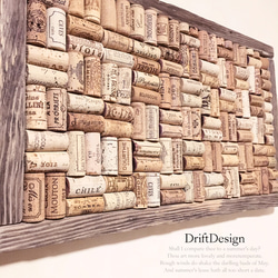 ～Drift Design～　味わい流木とコルクのお洒落なデザインコルクボード　ディスプレイボード　インテリア 3枚目の画像