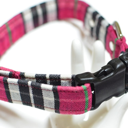犬用首輪＊バーバリー風チェック ベージュ＊ リード・首輪 きら☆きら