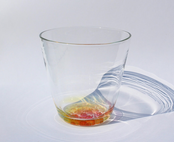耐熱ガラス　グラス　 'flower'ロックグラス 2枚目の画像