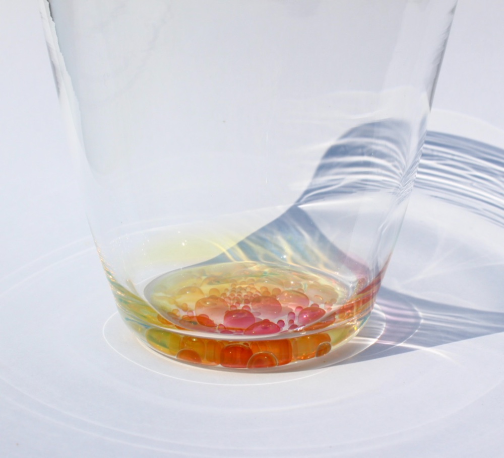 耐熱ガラス　グラス　 'flower'ロックグラス