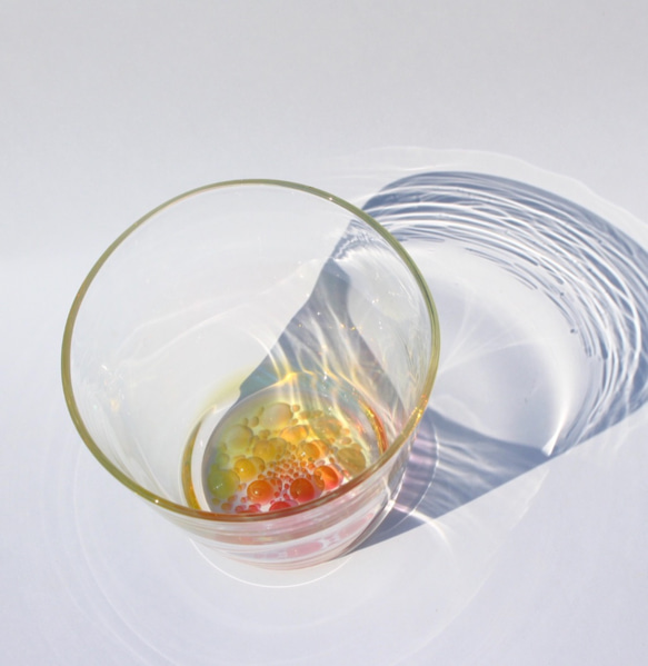 耐熱ガラス　グラス　 'flower'ロックグラス 6枚目の画像