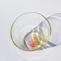 耐熱ガラス　グラス　 'flower'グラス 5枚目の画像