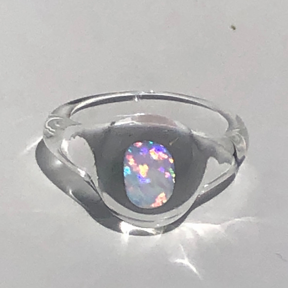 ガラスリング’opal’ 2枚目の画像
