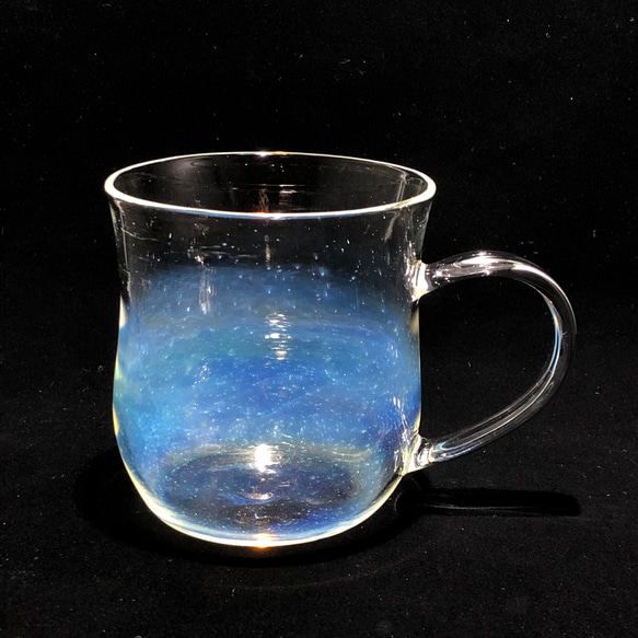 耐熱ガラス　銀河マグカップ 1枚目の画像
