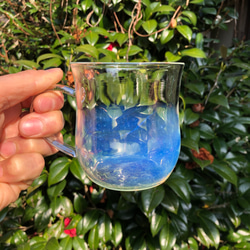 耐熱ガラス　銀河マグカップ 3枚目の画像