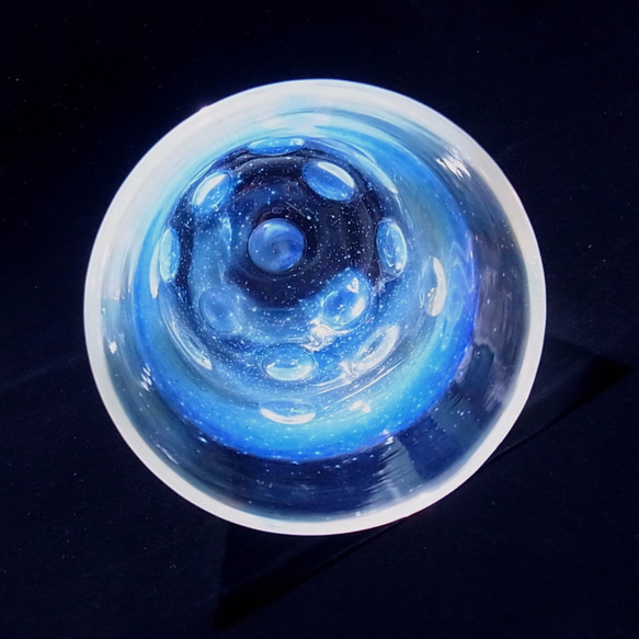 耐熱ガラス　銀河水玉タンブラー 5枚目の画像