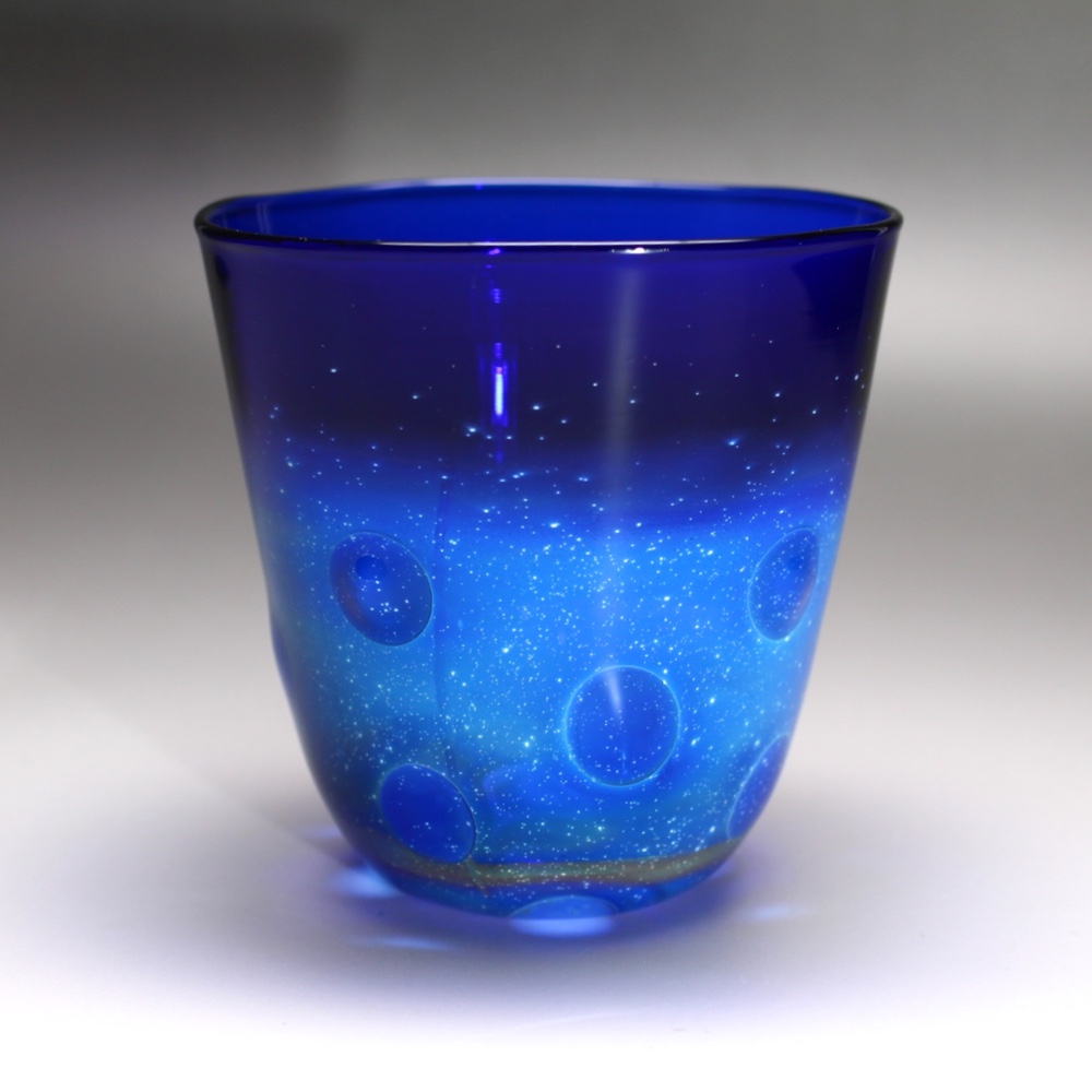 耐熱ガラス　銀河タンブラー blue