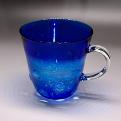 耐熱ガラス　銀河マグカップ  blue 2枚目の画像