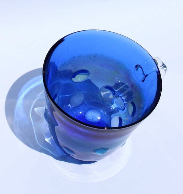 耐熱ガラス　銀河マグカップ  blue 4枚目の画像